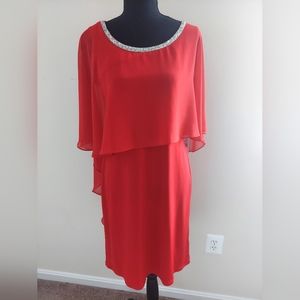 Red special occasion dress, size 6 NWT